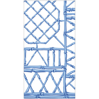 Bamboo Screen China Blue Fabric Cotton Napkins - Set of 4