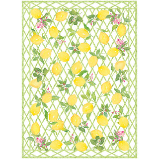 Limoncello Cotton Canvas Fabric Tea Towel