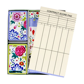 Floral Porcelain Gift Set - 2 Score Pads