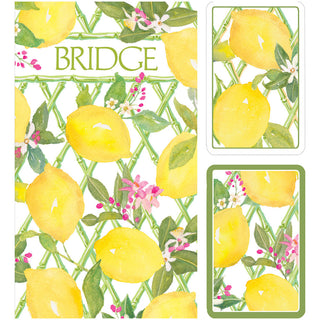 Limoncello Bridge Gift Sets - 2 Playing Card Decks & 2 Score Pads