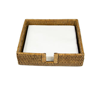 Rattan Dinner Napkin Holder in Natural - 1 Napkin Holder