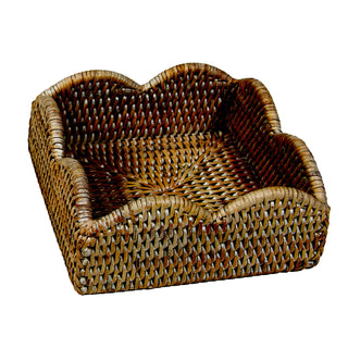 Rattan Scallop Lunch Nap Hldr-Natur Ttop Rattan Scallop Lunch Nap Hldr