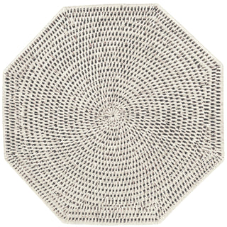 Rattan Octagonal Placemat-Cream Ttop Rattan Octagonal Placemat