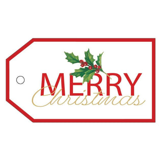 Merry Christmas Foil Hanging Gift Tag W/Hdr 4 Pk-Gallery