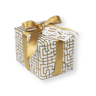 Tossed Cheers White/Gold Foil Hanging Gift Tag W/Hdr 4 Pk      **
