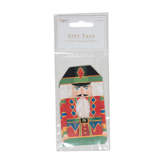 Nutcracker Hanging Gift Tag W/Hdr 4 Pk