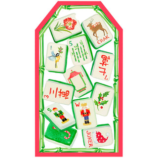 Christmas Mahjong Gift Tag - 4 per package