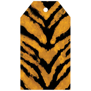 Go Wild Ochre/Black Hanging Gift Tag W/Hdr 4 Pk