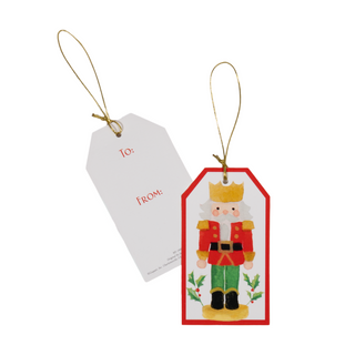 Painted Nutcracker Hang Tags - includes 4 Hang Tags