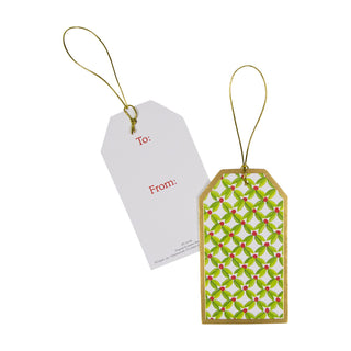 Leaf And Berry Ditz Foil Hanging Gift Tag W/Hdr 4 Pk-Foil