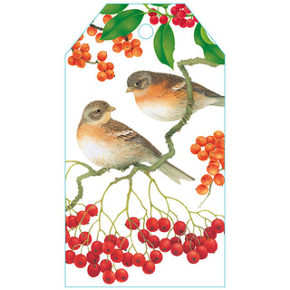 Birds And Berries Gift Tag - 4 per package