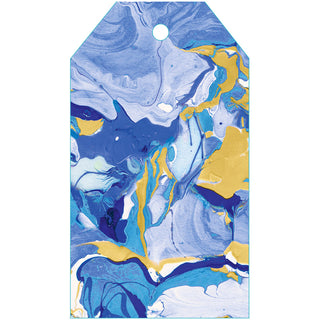 Marbled Blue Gift Tag - 4 per package