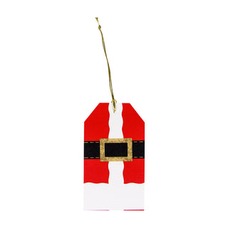 Santa Costume Foil Hanging Gift Tag W/Hdr 4 Pk-Gallery