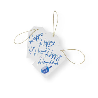 Happy Hanukkah Foil Hanging Gift Tag W/Hdr 4 Pk-Gallery