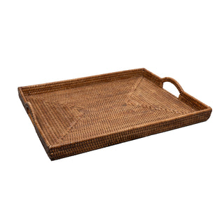 Rattan Tray 19 X 14 X 1.5 Ttop Rattan Rect Tray