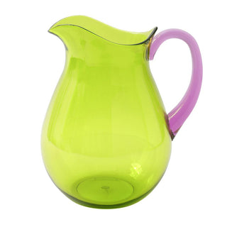 Green Acrylic With Amethyst Handle Ttop Acrylic Pitcher - 64 Oz