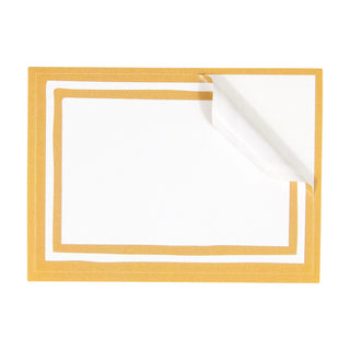 Stripe Border-Gold Name Labels 2 X 3-12 Per Package