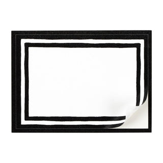Stripe Border-Black Name Labels 2 X 3-12 Per Package