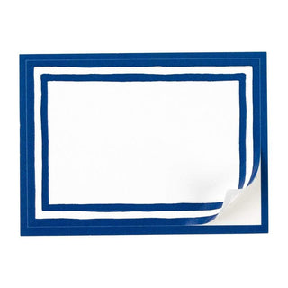 Stripe Border-Blue Name Labels 2 X 3-12 Per Package