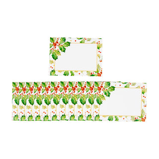 Gilded Holly Name Labels 2 X 3-12 Per Package