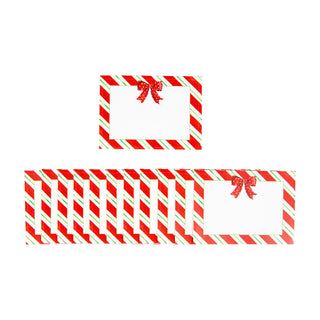 Candy Stripe Name Labels 2 X 3-12 Per Package