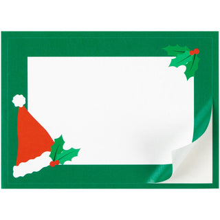 Santa Hat Toss Name Labels 2 X 3-12 Per Package