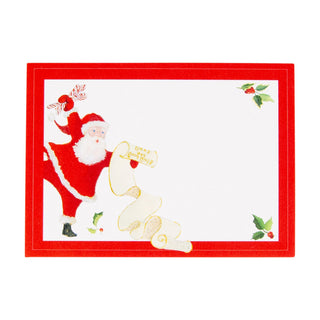 Dancing Santas Name Labels 2 X 3-12 Per Package