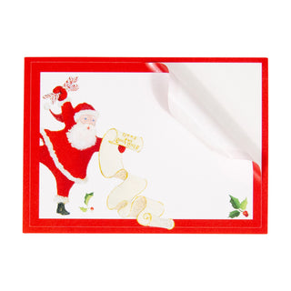 Dancing Santas Name Labels 2 X 3-12 Per Package
