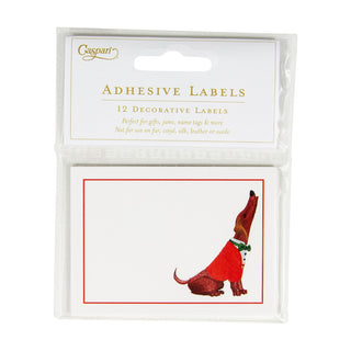 Caroling Dog Name Labels 2 X 3-12 Per Package