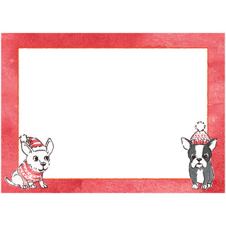 Christmas Frenchies Name Labels 2 X 3-12 Per Package