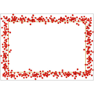 Red Berries Name Labels 2 X 3-12 Per Package