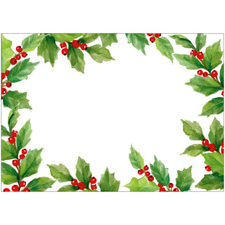 Holly Adhesive Labels - 12 Per Package