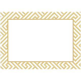 Gold Fretwork Adhesive Labels - includes 12 Adhesive Labels