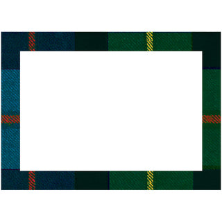 William Tartan Blue Self Adhesive Gift Labels - package of 12