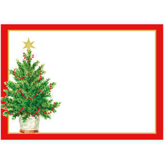 Potted Christmas Tree Self Adhesive Gift Labels - package of 12