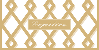 Trellis Gold Money Card - 1 card with envelope