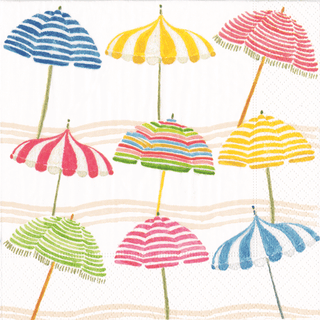 Beach Umbrellas Napkin Cocktail