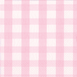 Gingham Pink Napkin Luncheon