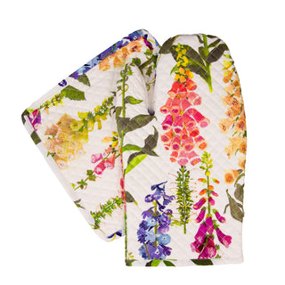Foxgloves Fabc Oven Mitt/Pot Holder Set