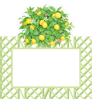 Citrus Topiaries Place Card 8 In Die-Cut