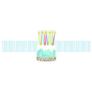 Cake Frosting Die Cut Paper Napkin Rings - 8 count