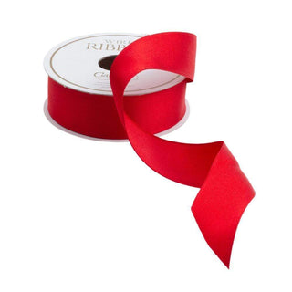 Solid Red Satin Narrow Ribbon Price Code H-8 Yards Narrow