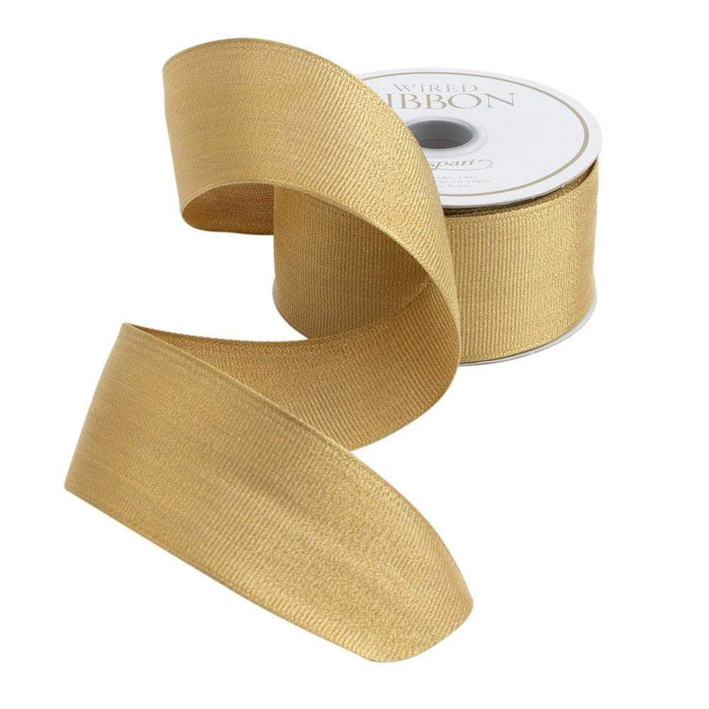 Caspari Gold Metallic Grosgrain Ribbon - 6 Yard Spool – Caspari Europe