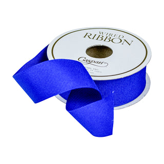 Ceramic Blue Grosgrain Wired Ribbon, 1" - 8 yds