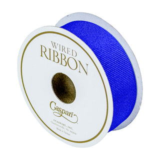 Ceramic Blue Grosgrain Wired Ribbon, 1" - 8 yds