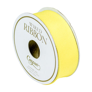 Jonquil Grosgrain Wired Ribbon, 1" - 8 yds