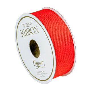 Mandarin Grosgrain Wired Ribbon, 1" - 8 yds