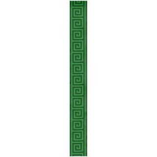 Greek Key Green/Dark Green 2" Ribbon - 6 yards per roll