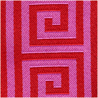 Greek Key Red/Pink 2" Ribbon - 6 yards per roll