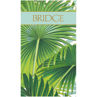 Palm Fronds Bridge Score Pad